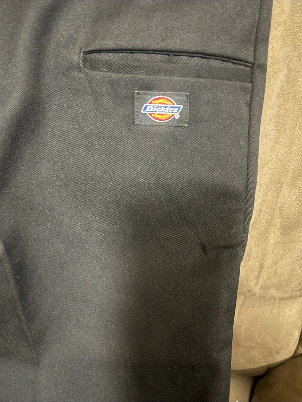 Dickies Men's Black Straight Work Chinos